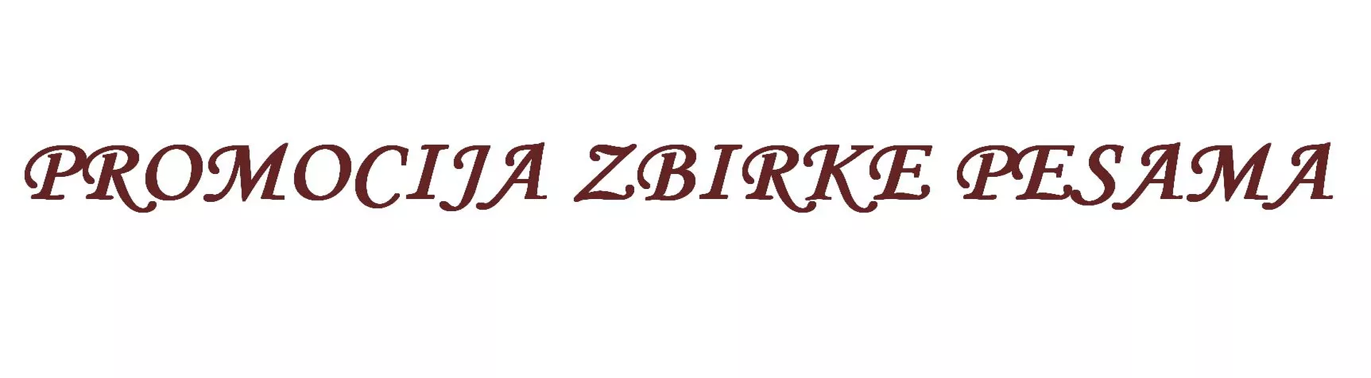 Promocija zbirke pesama „Budi uvek pored mene“