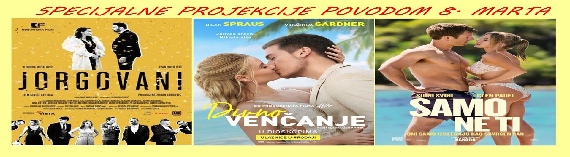 Specijalne projekcije povodom 8. marta