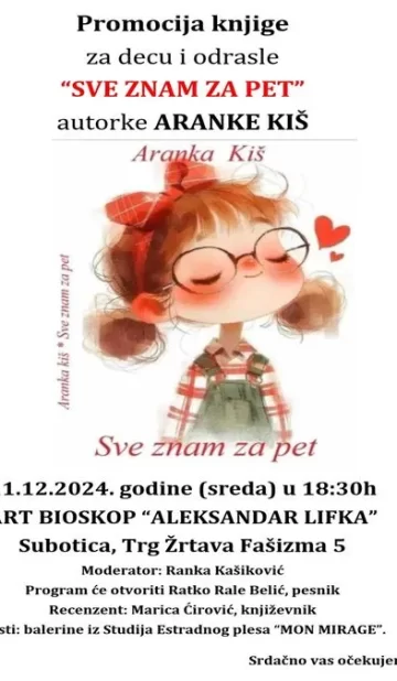 Promocija knjige „Sve znam za pet“